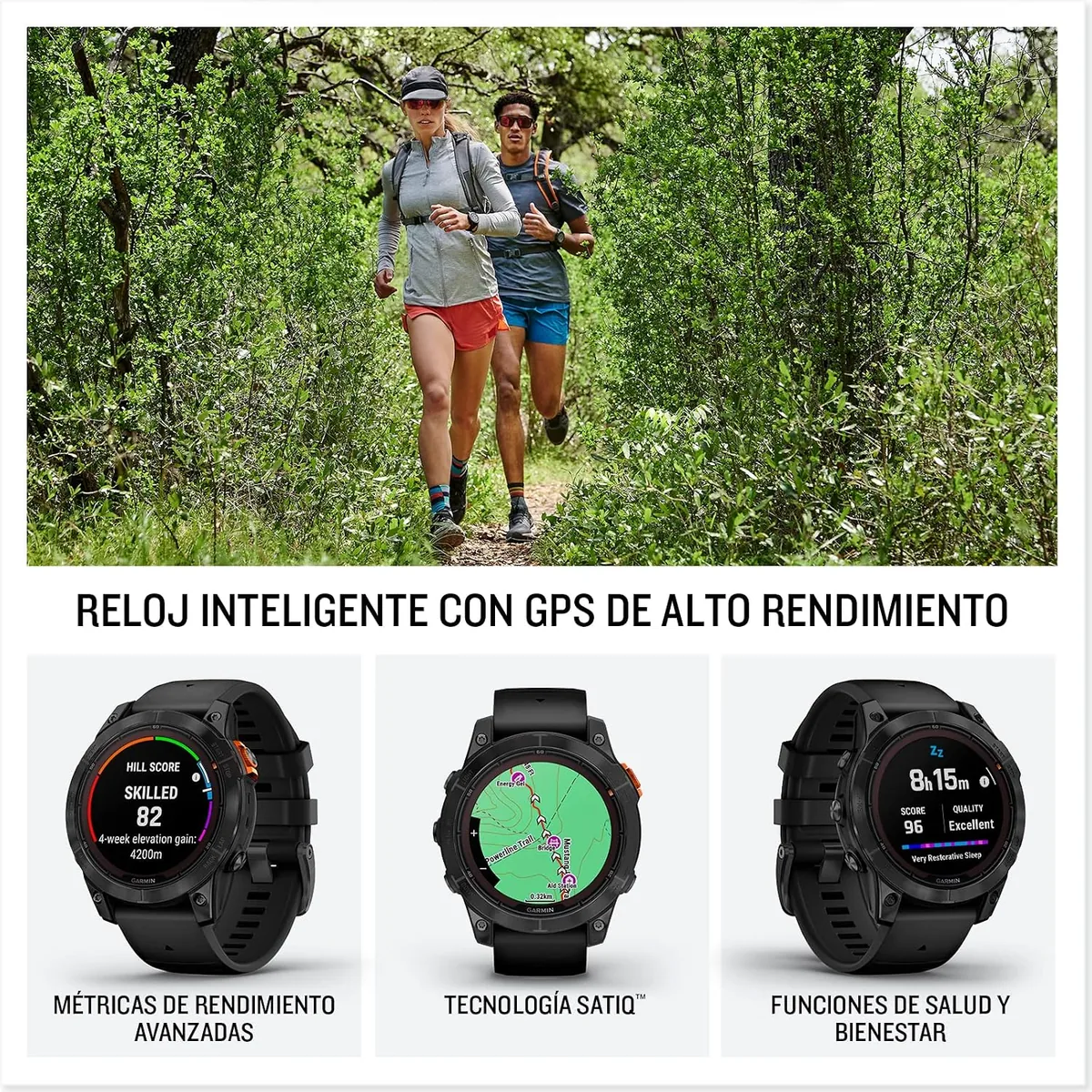 Vista 2 de Garmin fēnix 7 Pro Solar (47 mm)