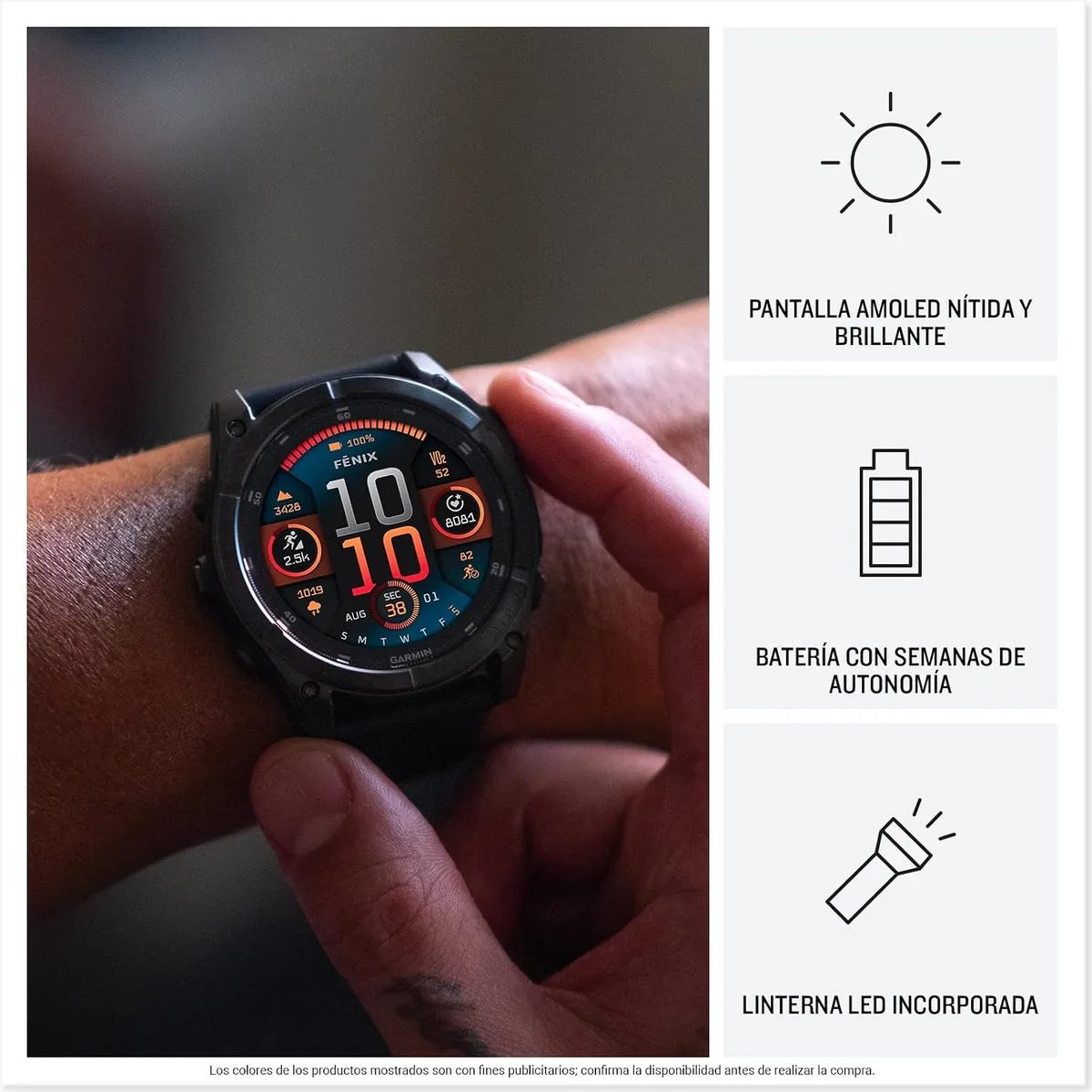 Vista 4 de Garmin fēnix 8 (47 mm)