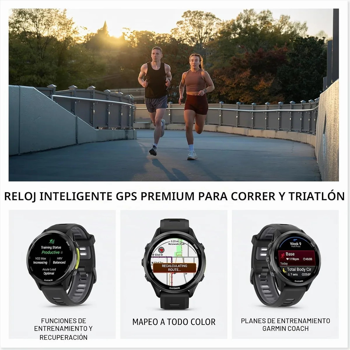 Vista 3 de Garmin Forerunner 970 (47 mm)